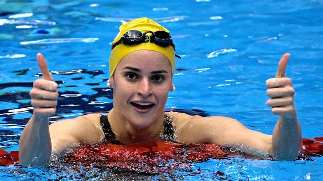 Australia’s champion swimmers have been given another massive boost ahead of next year’s Paris Olympics and Paralympics - a $1 million cash bonus. Picture: AFP