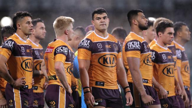 The Broncos failed to score a point against the Raiders in the second half. Picture: Getty Images