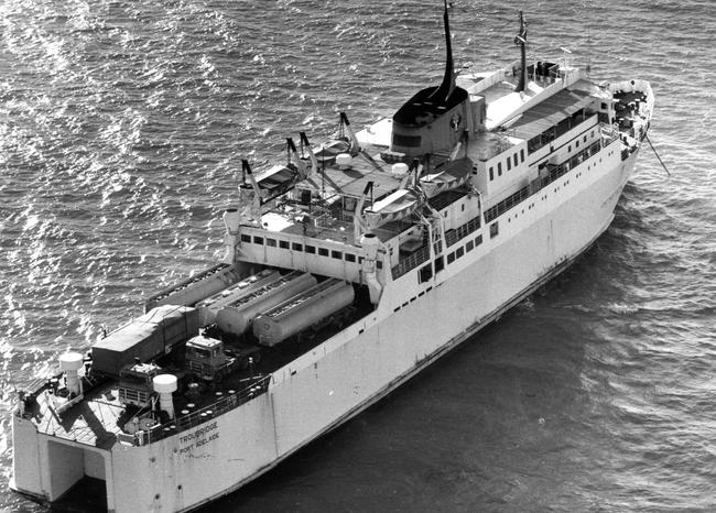 The Troubridge off Kingscote, Kangaroo Island, in 1987.