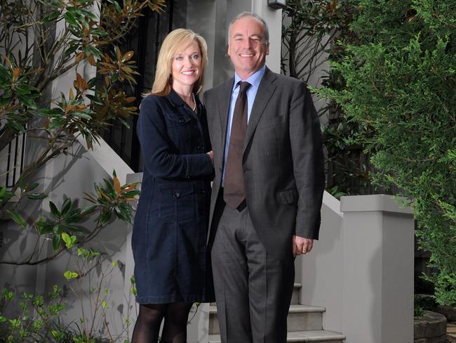 Natalie Ward pictured with husband David Begg. Picture: Simon Cocksedge.