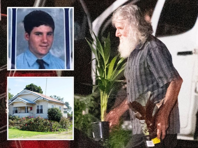 Bondi Junction killer Joel Cauchi's dad, Andrew, is seen outside the family home in Toowoomba.