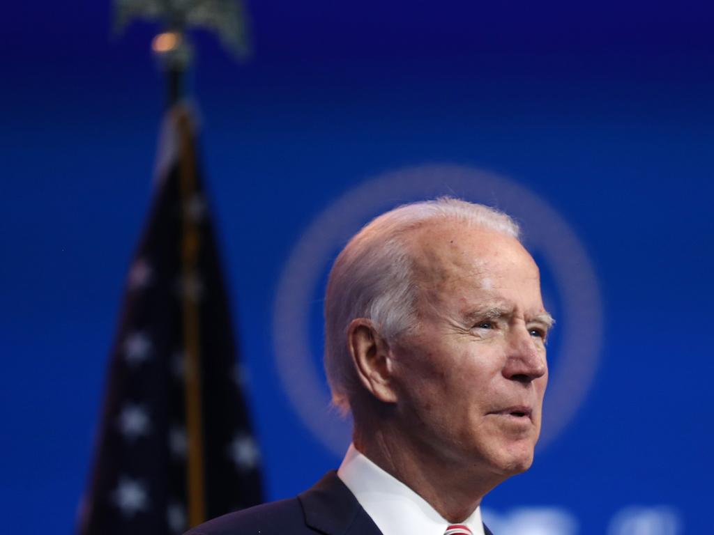 Mr. Biden and his advisers continue to work on the long term economic recovery plan his administration will try to put in place when he takes office in January. Picture: AFP