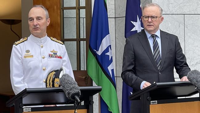 Vice Admiral David Johnston has been promoted to ADF chief, Prime Minister Anthony Albanese announced Tuesday morning.