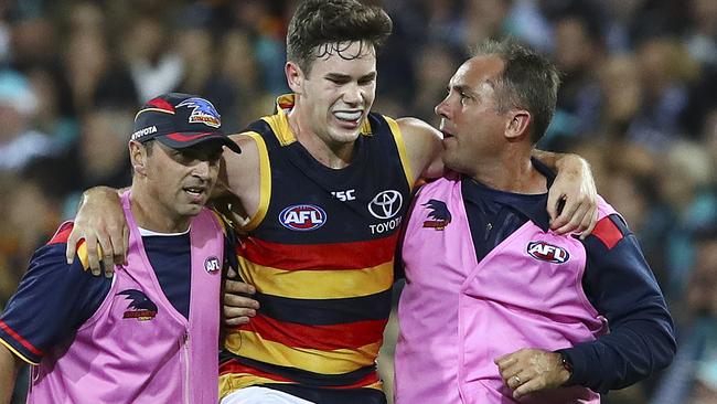 Mitch McGovern is in the mix to return for Adelaide. Picture: Sarah Reed