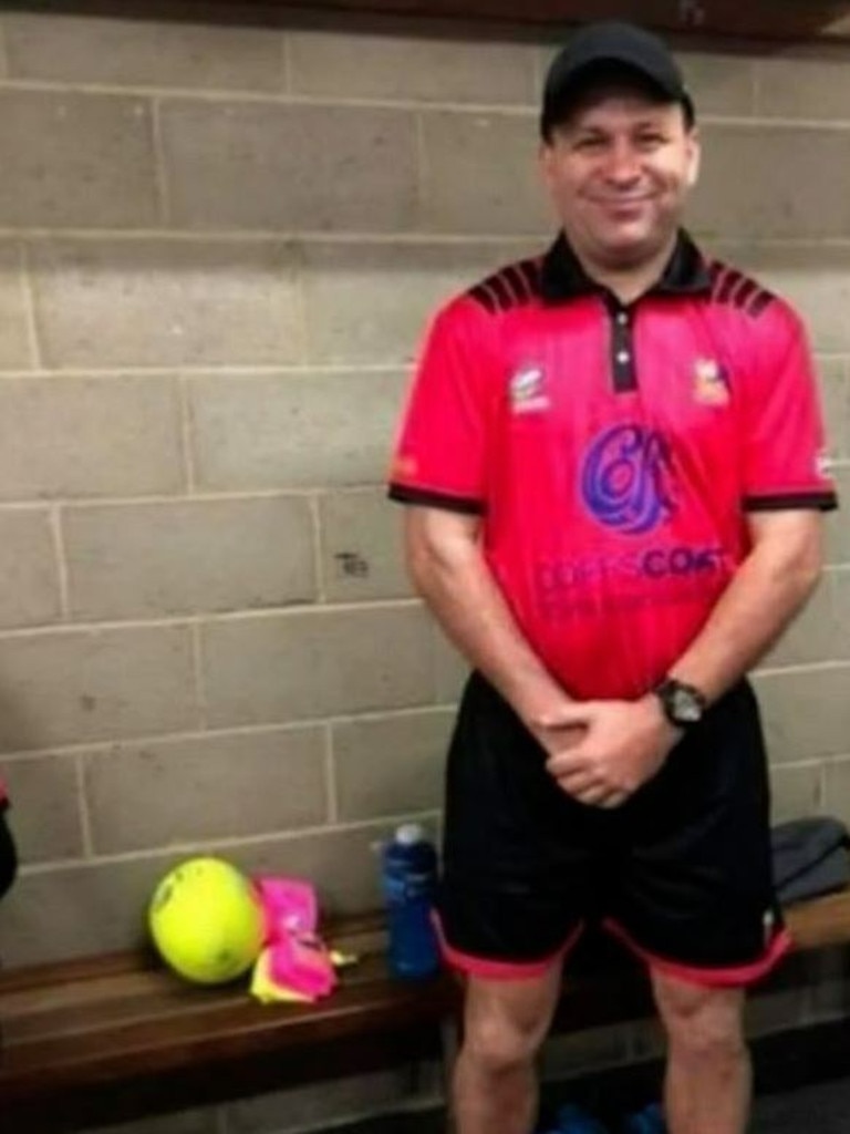 The 49-year-old referee was told he suffered a seizure and started foaming at the mouth. Picture: Facebook