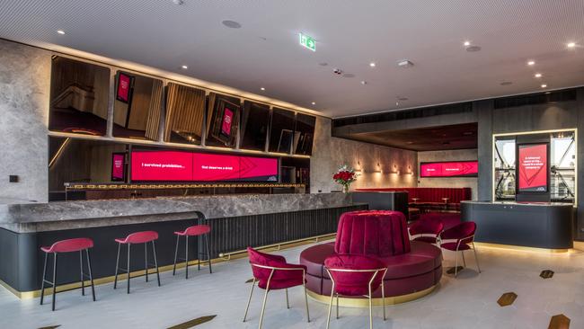 Dress Circle foyer and bar. Picture: Chris Oaten