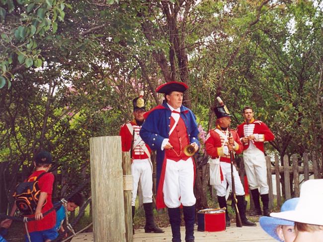 Ahhh … the memories. Old Sydney Town Actor Vince Wren plays the Town Crier. Picture courtesy of Gostalgia, Central Coast Council Library Services.