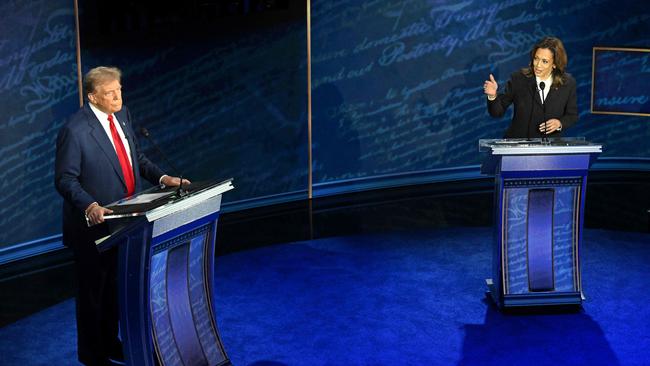 Kamala Harris and Donald Trump traded insults during their first presidential debate. Picture: Saul Loeb