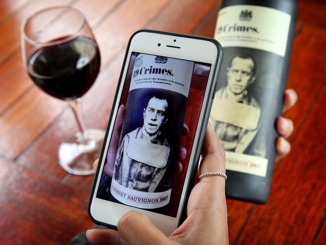 A new app has been created which delivers the story behind the wine people are drinking. Picture: Toby Zerna