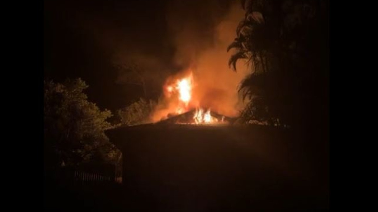 The Tewantin house has been burnt to the ground. Photo: Supplied