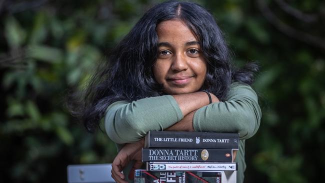 Hiruki Fernando of Vermont Secondary College has won the Year 7-9 age category in the 2023 Kids News Short Story Competition. Picture: Jake Nowakowski