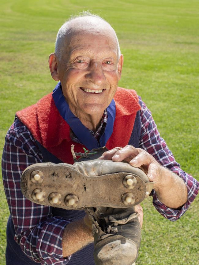 Mick Giddings won four Feeny Medals and played in five premiership teams in the North Central league. Picture: Zoe Phillips