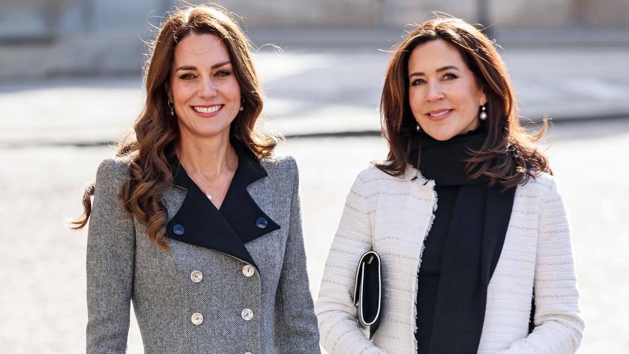 The Duchess with Princess Mary on February 23. Picture: Chris Jackson/Getty Images