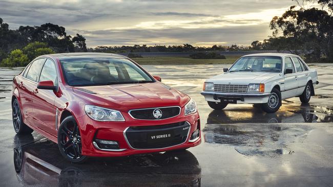 Supplied picture for Holden The End feature by Phil King in Inquirer. The last and first Holden commodore models.