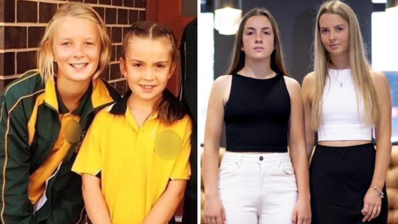 Pippa and Rose Milthorpe are fighting to change the system after their experiences in court age 11 and seven left them traumatised. Picture: Copyright news.com.au