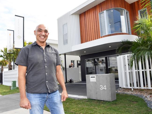 Local builders who are gearing up for six months of sustained boom after mass land sales in Harmony. Pictured, Frank Gentile Director of Costa Homes. Photo Patrick Woods / Sunshine Coast Daily.