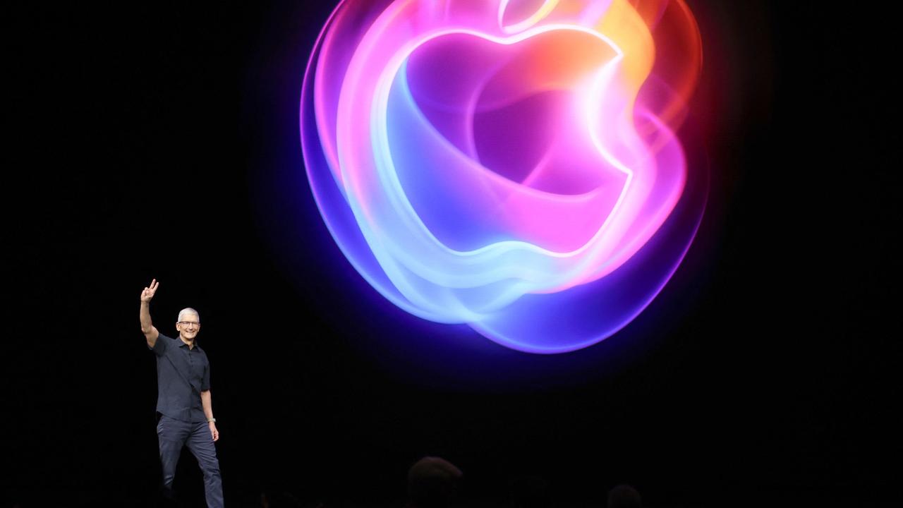 Apple CEO Tim Cook delivers remarks before the start of an Apple event at Apple headquarters on September 9 in Cupertino, California. Picture: Justin Sullivan/Getty Images via AFP