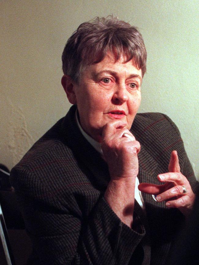 Margaret O'Brien during the September 1999 hypnotherapy session for the Burt case. Picture: Supplied