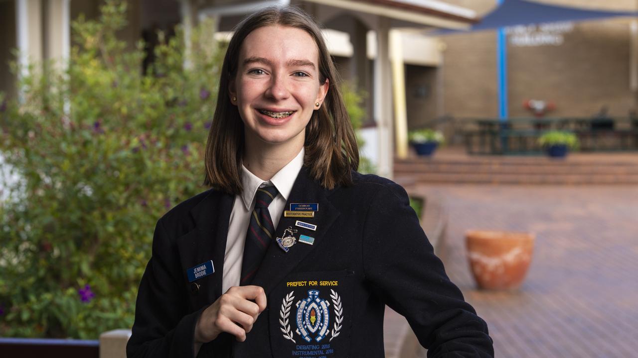 Fairholme College student Jemima Brodie for Bright Futures feature, Thursday, September 2, 2021. Picture: Kevin Farmer