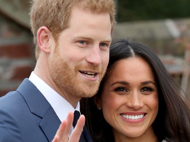 LONDON, ENGLAND - NOVEMBER 27:  Prince Harry and actress Meghan Markle during an official photocall to announce their engagement at The Sunken Gardens at Kensington Palace on November 27, 2017 in London, England.  Prince Harry and Meghan Markle have been a couple officially since November 2016 and are due to marry in Spring 2018.  (Photo by Chris Jackson/Chris Jackson/Getty Images)