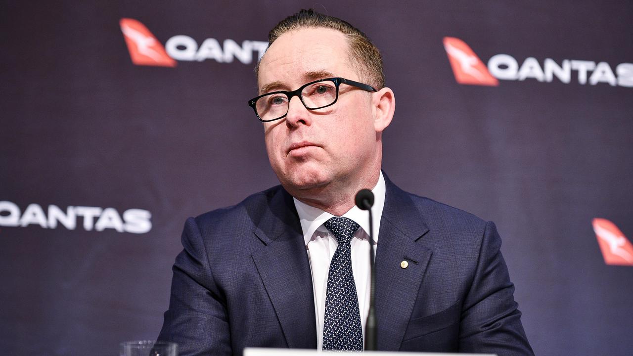 Qantas CEO Alan Joyce has hit out at the Victorian government. Picture: NCA NewsWire/Flavio Brancaleone