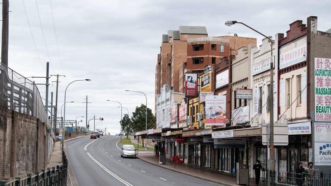 Quiet streets in Auburn, Sydney, during the 2021 lockdowns. Picture: NCA NewsWire / James Gourley