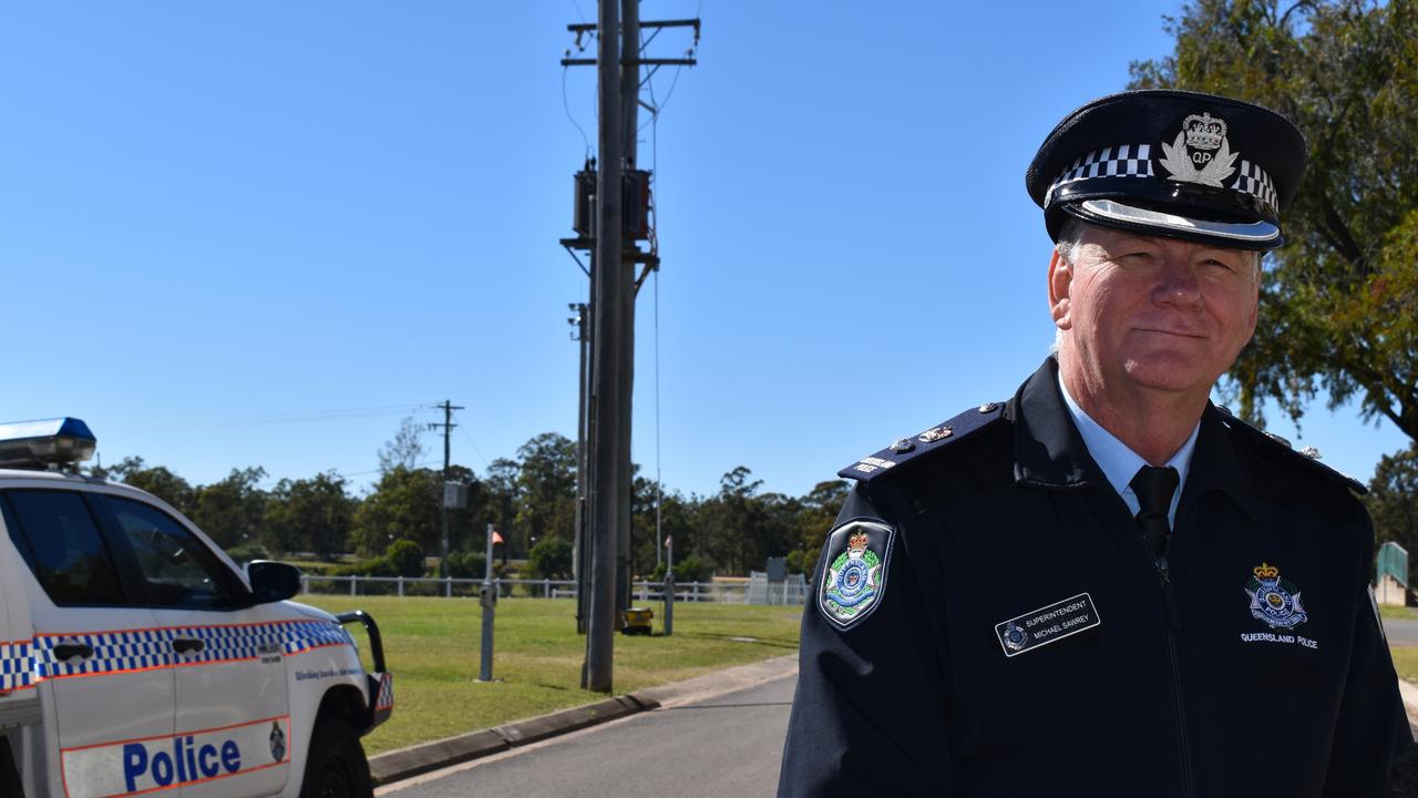 Wide Bay District Officer Superintendent Michael Sawrey.