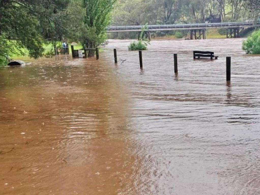 Flooding at the Macalister River at Licola in Gippsland. Picture: Tim Bull MP, Facebook