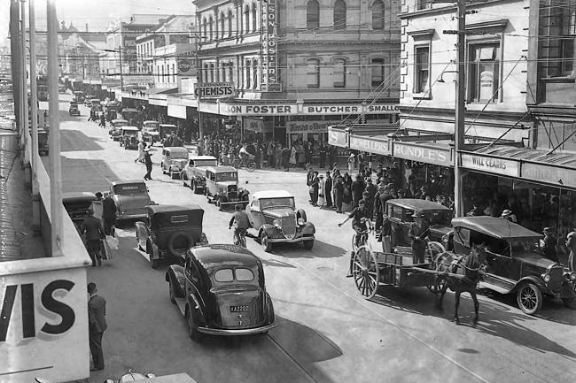 Before the Commonwealth Bank built its Hobart headquarters on the corner of Elizabeth and Liverpool Streets the Nelson Foster butcher shop kept hungry Hobartains fed.