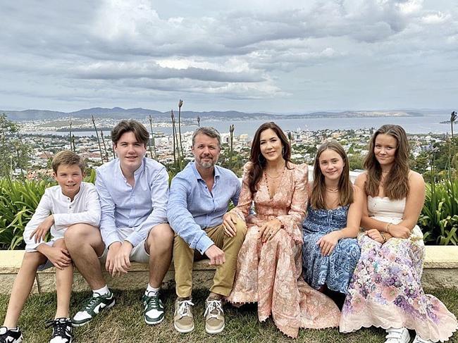 Princess Mary celebrated Christmas in Hobart last year with her family. Picture: Instagram