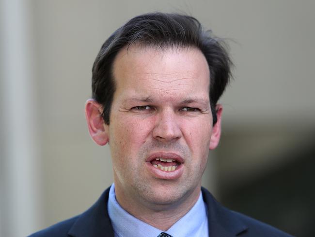 Minister for Resources and Northern Australia Senator Matt Canavan at Parliament House in Canberra.