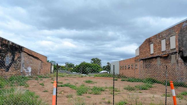 FOR SALE: The historic Imperial Hotel in Gatton was destroyed in an inferno in 2015. Picture: Francis Witsenhuysen