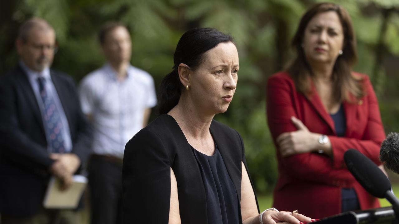 Health Minister Yvette D’Ath said it was likely there was an infection in the community stemming from the Gold Coast mystery case. Picture: NewsWire/Sarah Marshall