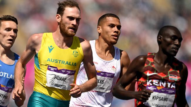 Hoare has joined rarefied company by winning the 1500m. The last to do so was Herb Elliott. Picture: David Ramos/Getty Images