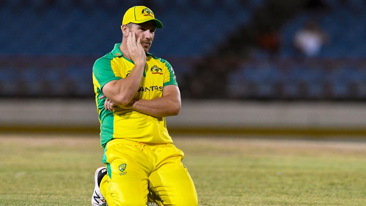 Can Aaron Finch lead the Aussies to a maiden T20 World Cup title? Mike Hussey is a believer. Picture: AFP