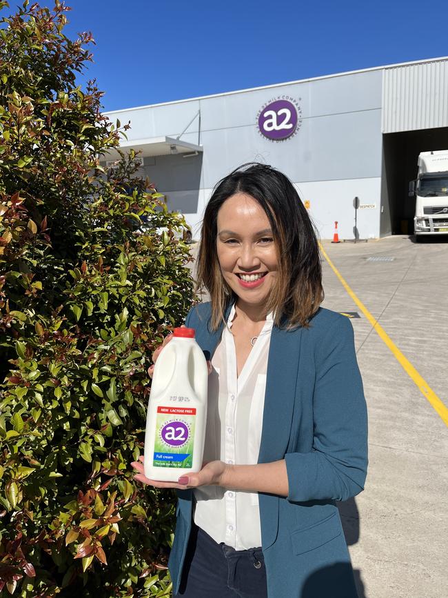 A2 Milk chief marketing officer Edith Bailey says market research highlights ‘overwhelming support’ for the company’s lactose-free launch.