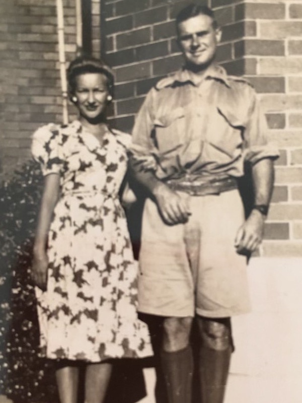 Opposition defence spokesperson Andrew Hastie’s great uncle Neill Callaghan and wife, Nell. Picture: Supplied.