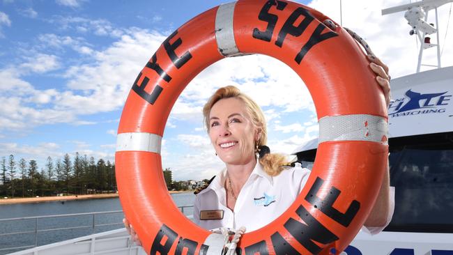 Brisbane Whale Watching owner captain Kerry Lopez. Photo: AAP/John Gass