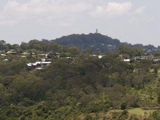 Aerial photograph of escarpment property on the Toowoomba Range in Prince Henry Heights, Thursday, January 05, 2012. Photo Kevin Farmer / The Chronicle Helicopter services courtesy of Heliwest Group