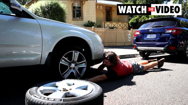 Tyres slashed along quiet West Hobart streets