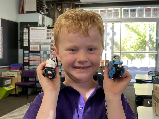 Prep Lochlan Nadin at Bendigo Violet Street Primary School. Picture: Gianni Francis.