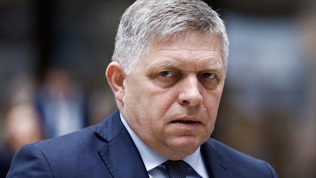 Slovakia's Prime Minister Robert Fico who an man attempted to assonate on Wednesday, 15 May. Picture: Kenzo Tribouillard/AFP