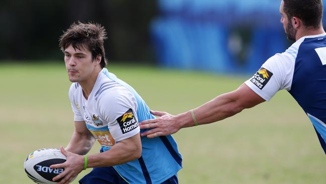 Sam Irwin at Titans training. Picture: Adam Head