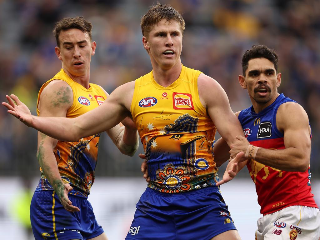 Harry Edwards returned to West Coast’s team against Brisbane. Picture: Paul Kane/Getty Images