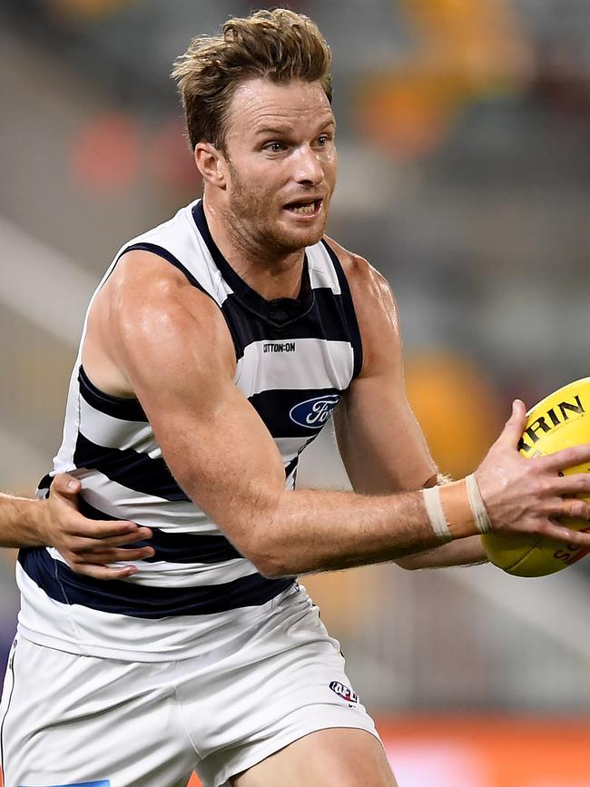 Henderson in action last year after he earned a surprise call-up. Picture: Albert Perez/AFL Media