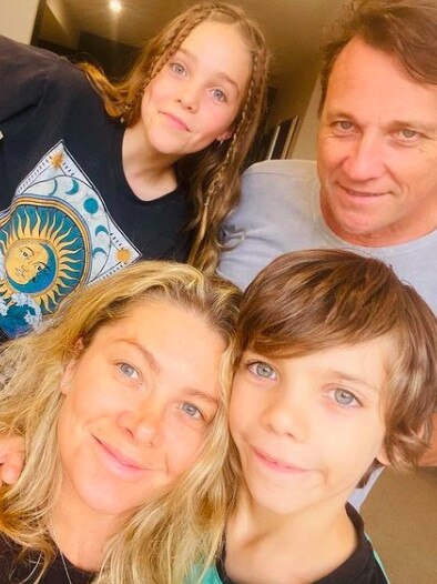 Nat with her husband Cameron McGlinchey and their children Harper and Hendrix.