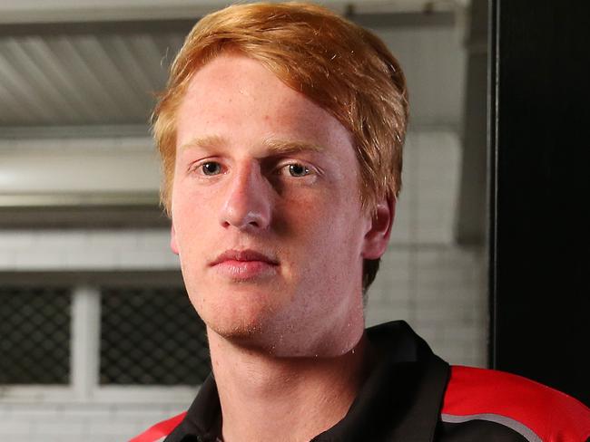 09/06/15 South Australia's leading draft prospect Aaron Francis at Richmond Oval. Aaron made a mad dash to the riverland hours after last years u18 grand final to see his brother for the final time. photo Calum Robertson