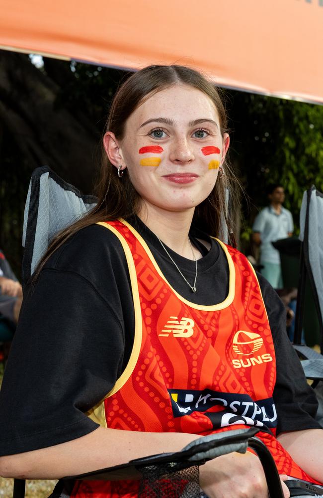 Erin Combe at the Gold Coast Suns v Western Bulldogs 2025 AFL match at TIO Stadium. Picture: Pema Tamang Pakhrin
