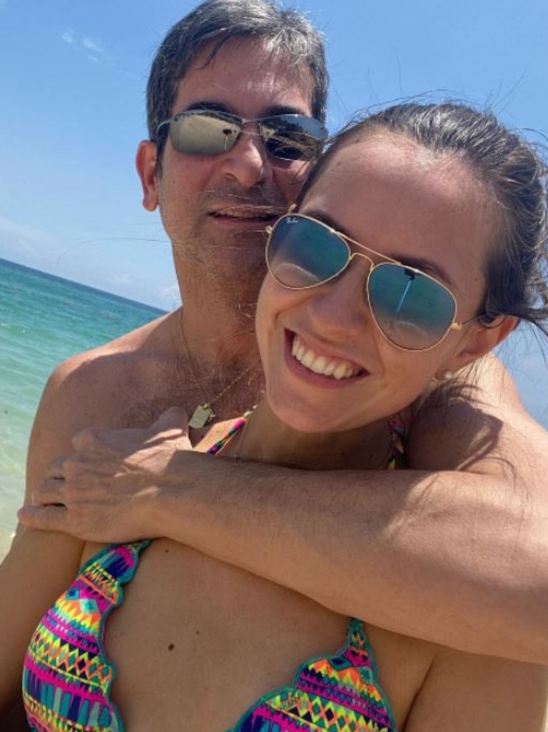 Marcelo Pecci and his wife Claudia Aguilera were on their honeymoon.