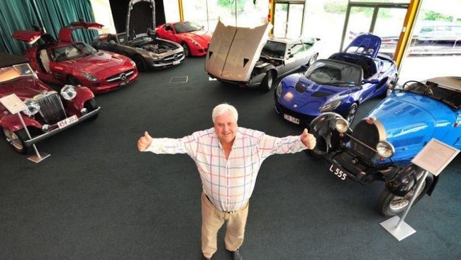 Clive Palmer with some of his collection. Photo: Iain Curry